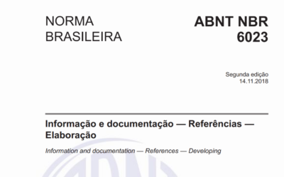 Atualização da NBR 6023 (ABNT,2018)